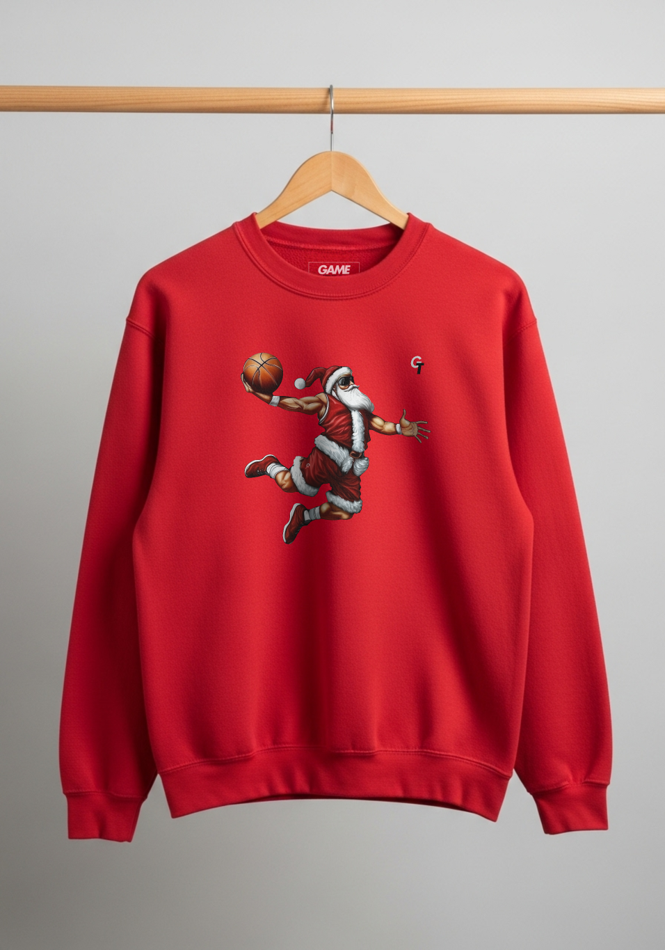 Slam Dunk Santa Sweater